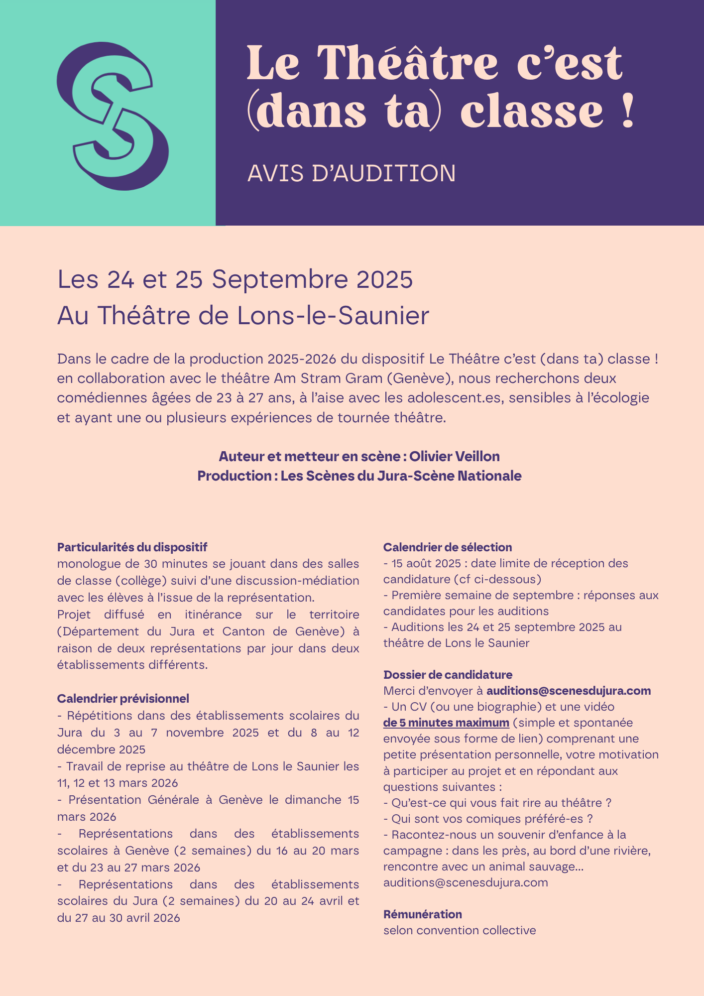 Avis d'audition TCDTC 2025